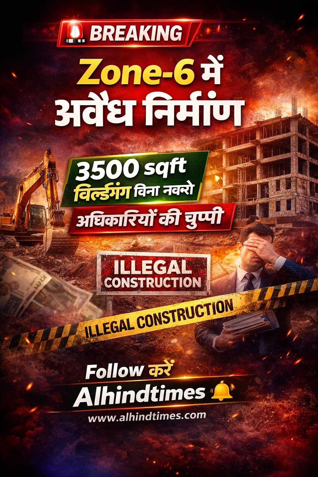 🚨 लखनऊ Zone-6 में अवैध निर्माण बढ़े, अधिकारियों की अनदेखी पर सवाल