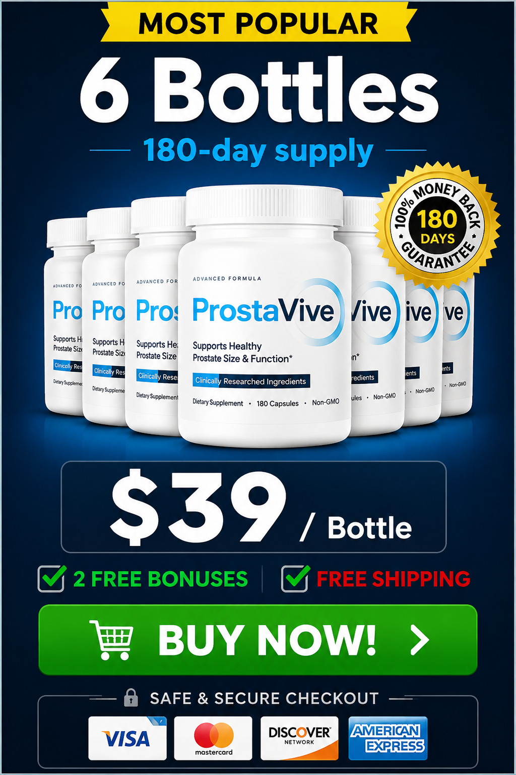 ProstaVive Men’s Wellness Supplement Advertisement