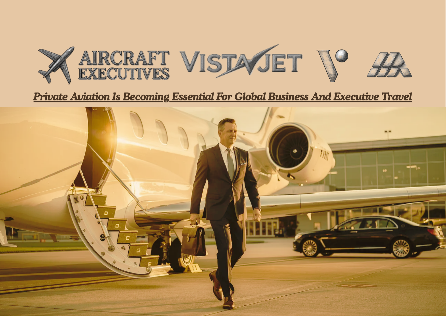VistaJet business jet representing luxury private aviation and executive travel