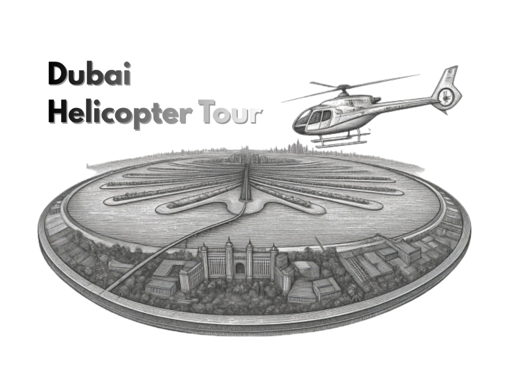 Dubai helicopter tour over Palm Jumeirah and Burj Khalifa