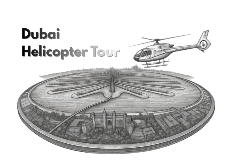 Dubai helicopter tour over Palm Jumeirah and Burj Khalifa