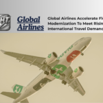 Modern commercial airline fleet with new generation passenger aircraft at an international airport