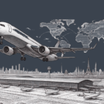 Modern commercial passenger aircraft at an international airport representing growth in the global aviation industry.