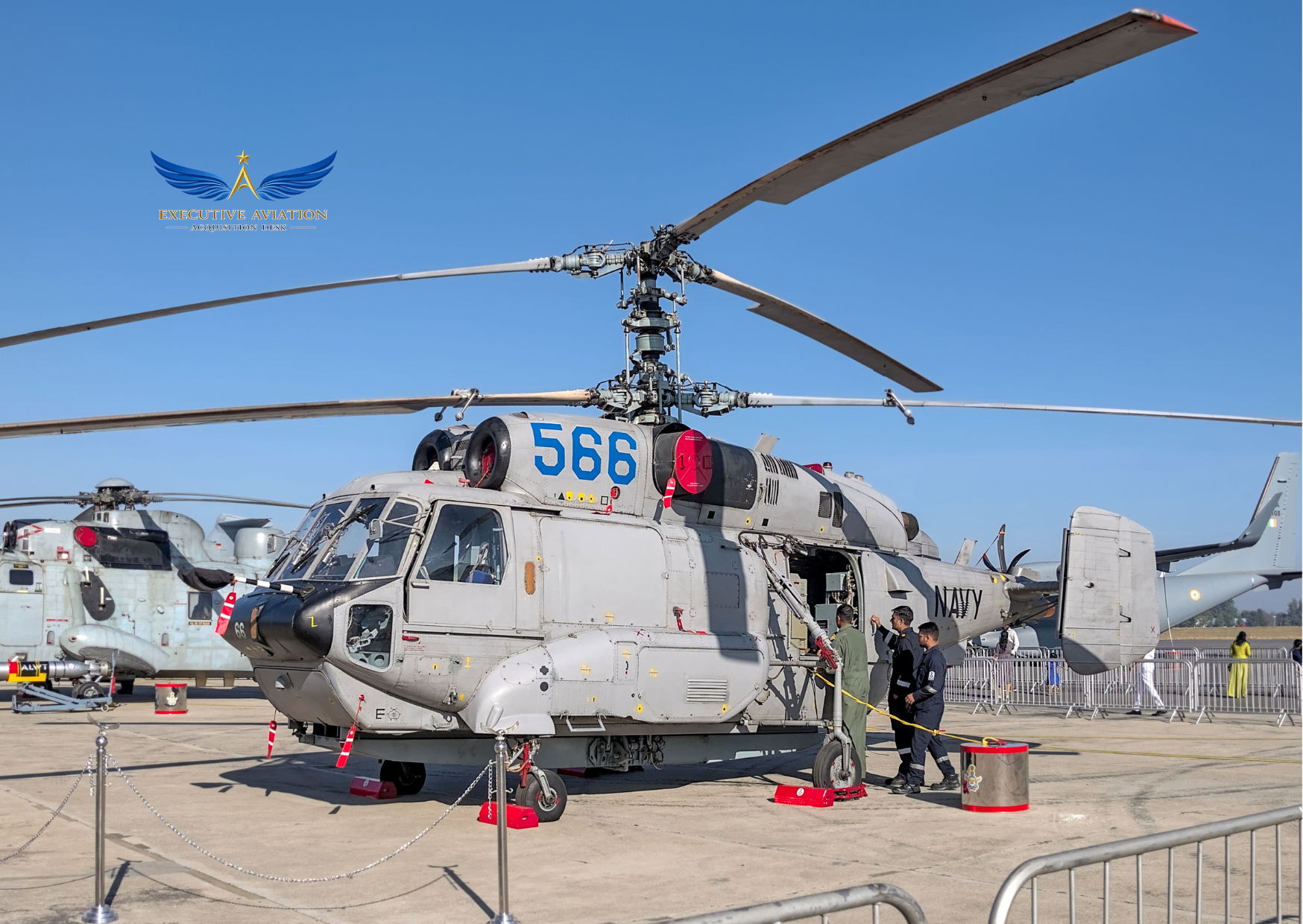 Business helicopter parked on airport runway representing helicopter acquisition costs and ownership opportunities in India