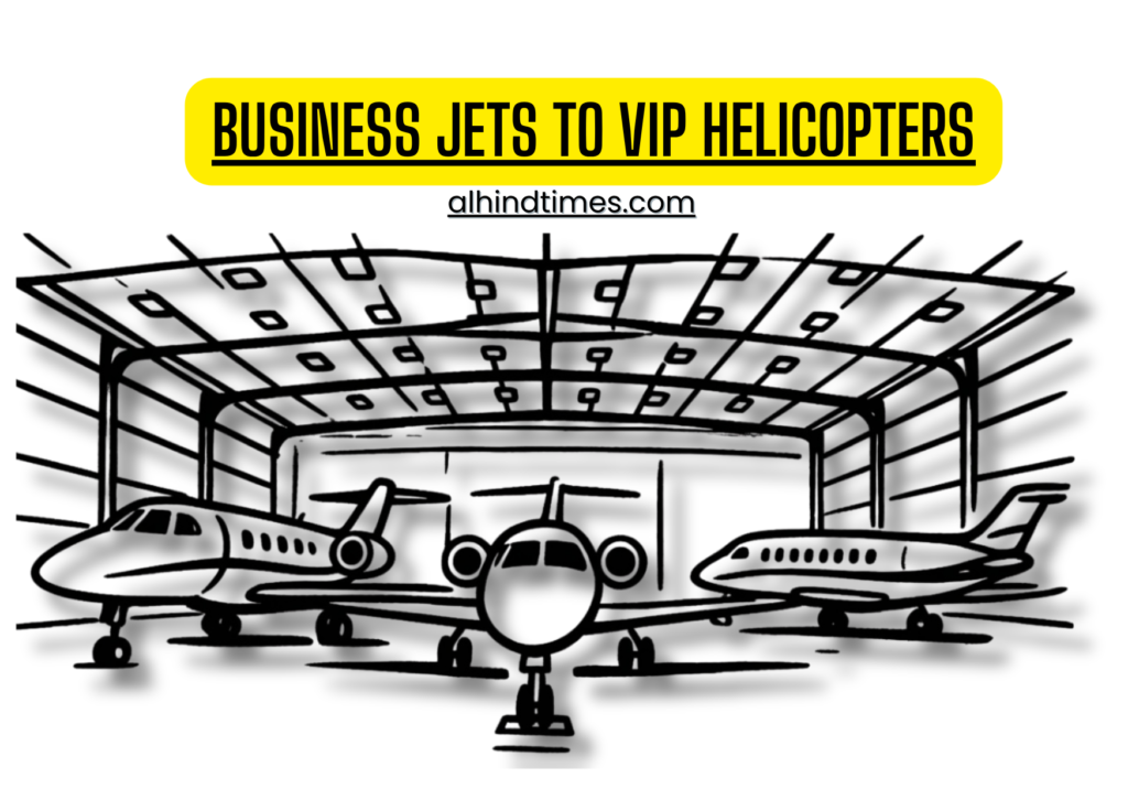 Private business jet and VIP helicopter representing the growth of executive aviation worldwide