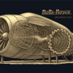 Rolls-Royce aircraft engine showcasing advanced aerospace engineering and next-generation aviation technology.
