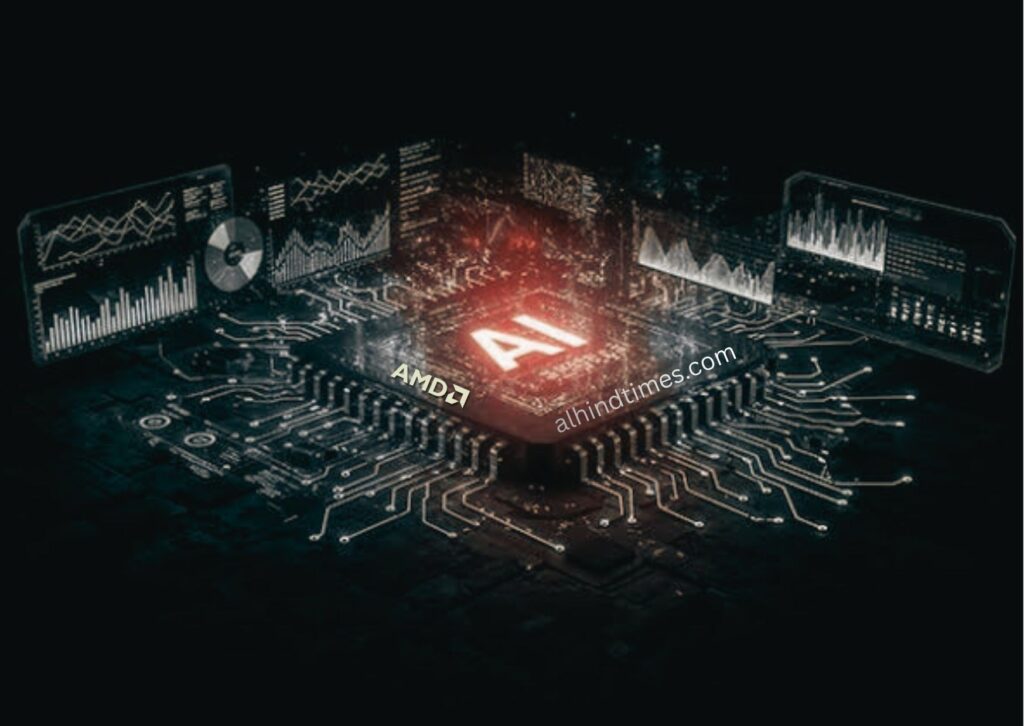 AMD headquarters representing semiconductor innovation, AI computing and high-performance processor technologies.