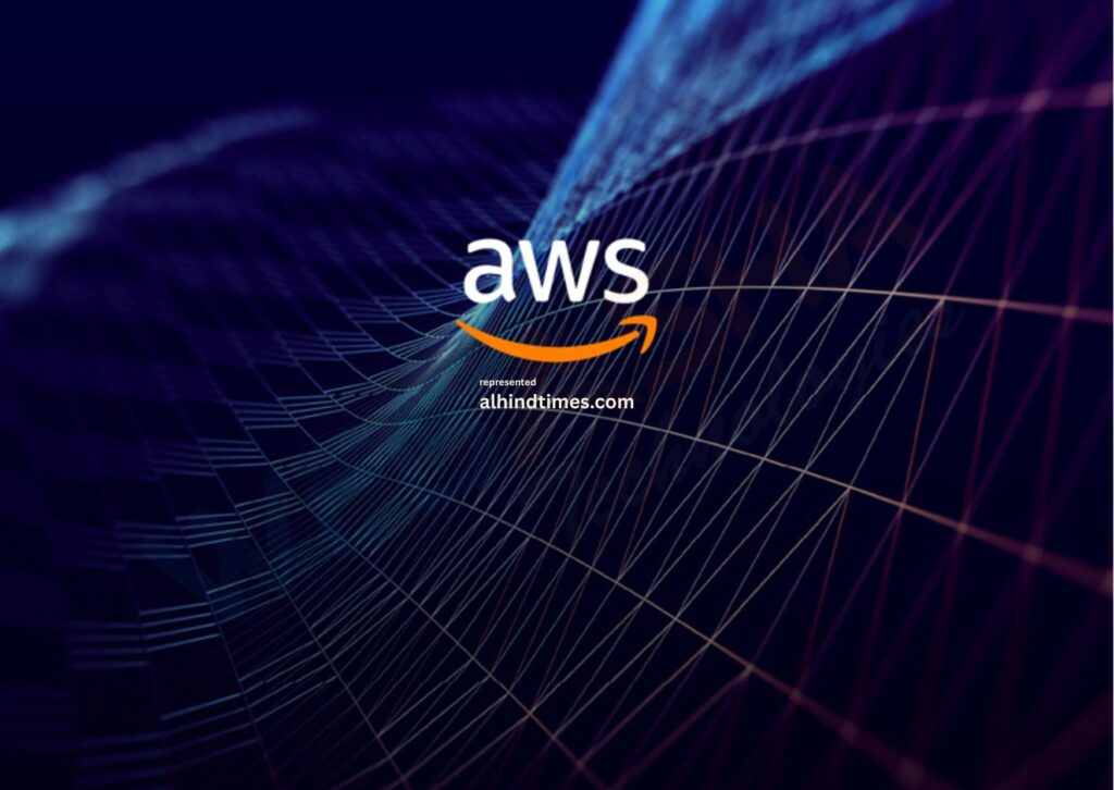 Amazon Web Services representing cloud computing, enterprise infrastructure, artificial intelligence and digital transformation.
