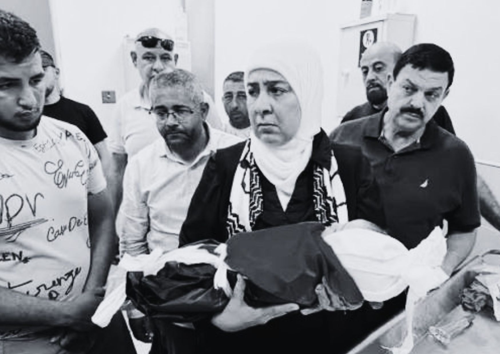 Family grieving after the death of a three-month-old baby during the Gaza conflict following reported difficulties reaching medical care.