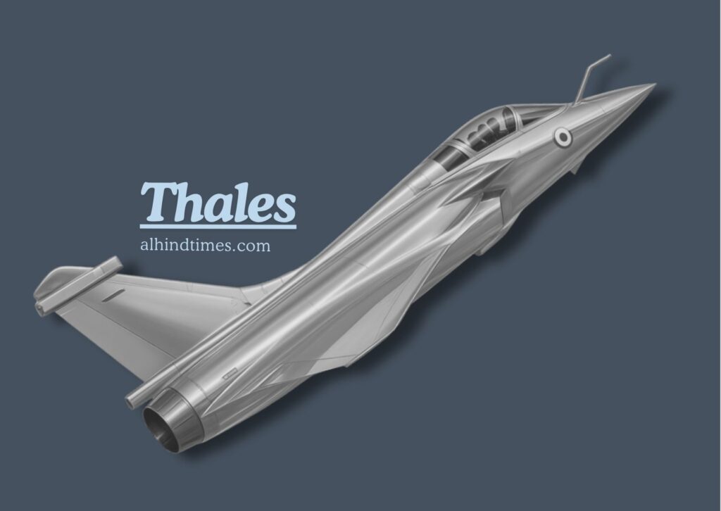 Thales aerospace technology featuring advanced avionics and intelligent aircraft systems.