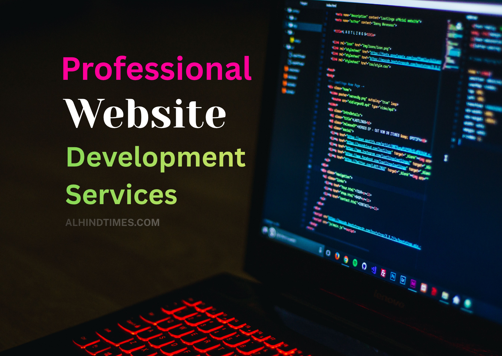 Professional website developer designing a responsive business website with modern UI, SEO optimization and mobile-friendly layout.