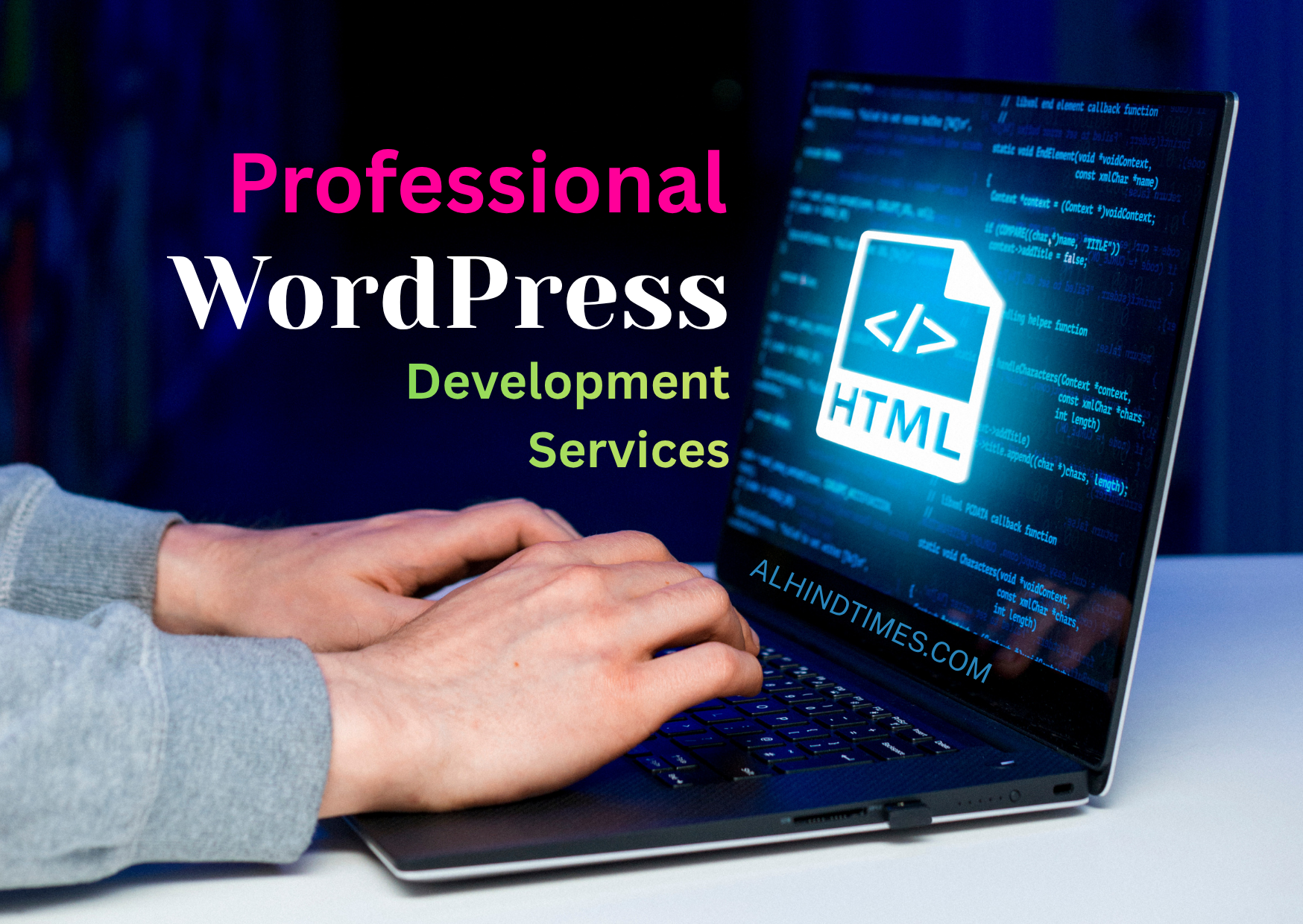 Professional developer creating a custom WordPress website with responsive design, SEO optimization and modern business features.