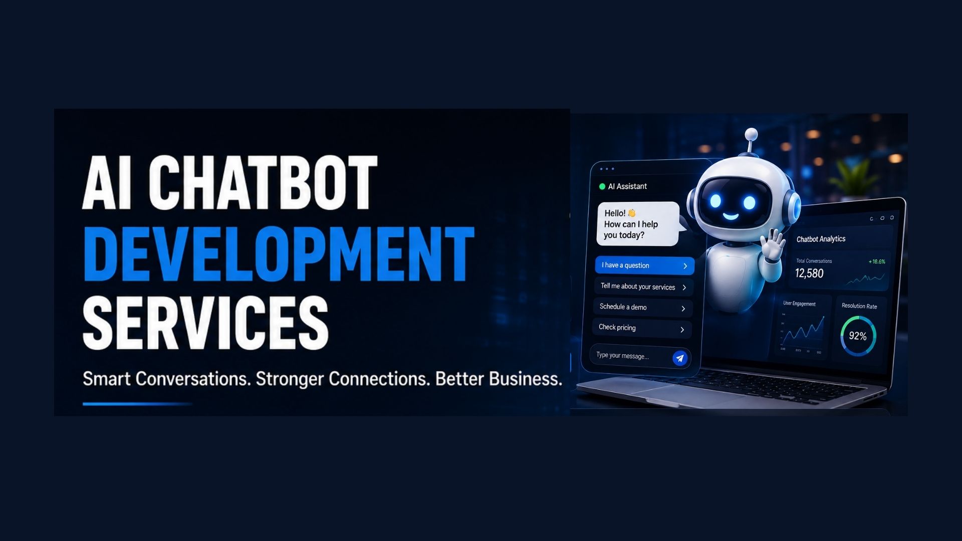 AI Chatbot Development Services: Build Intelligent Customer Support & Business Automation Solutions