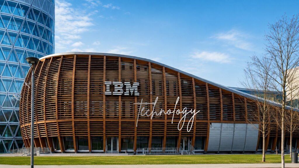 IBM technology campus representing enterprise innovation, hybrid cloud and artificial intelligence solutions.