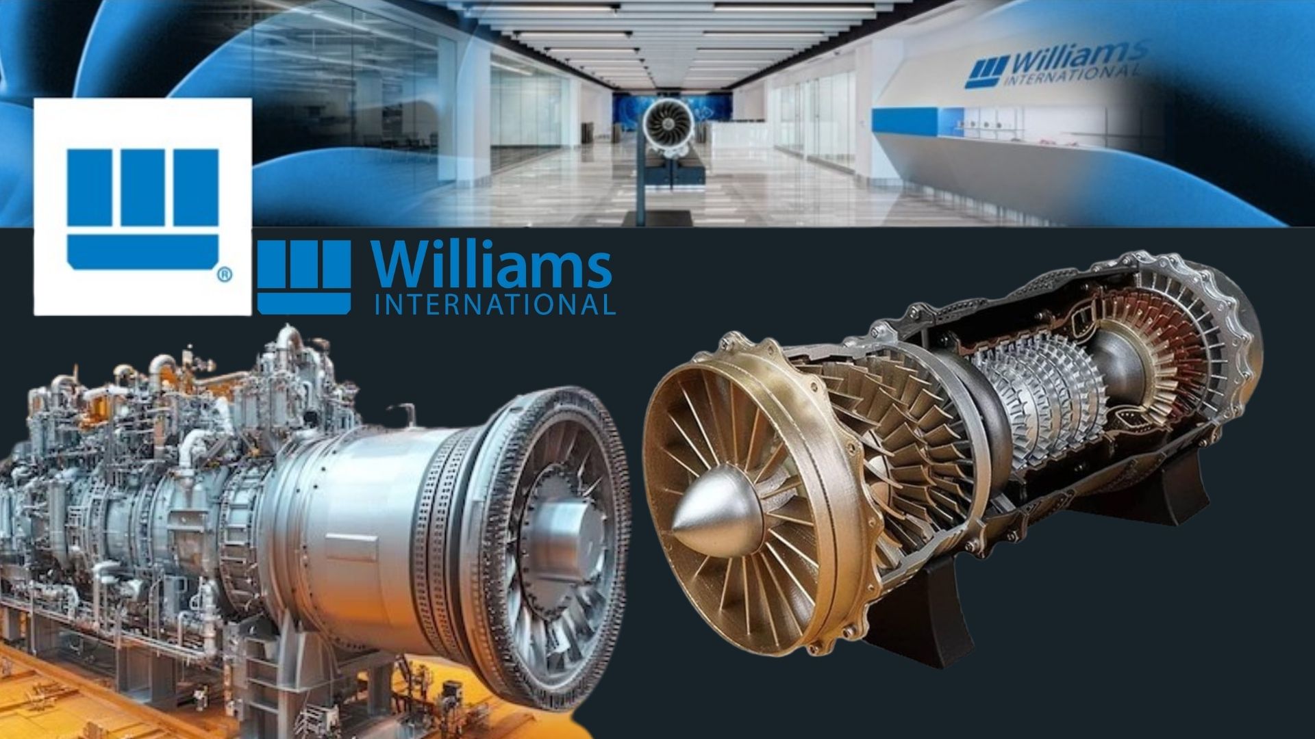 Williams International turbofan engine powering a modern business jet.