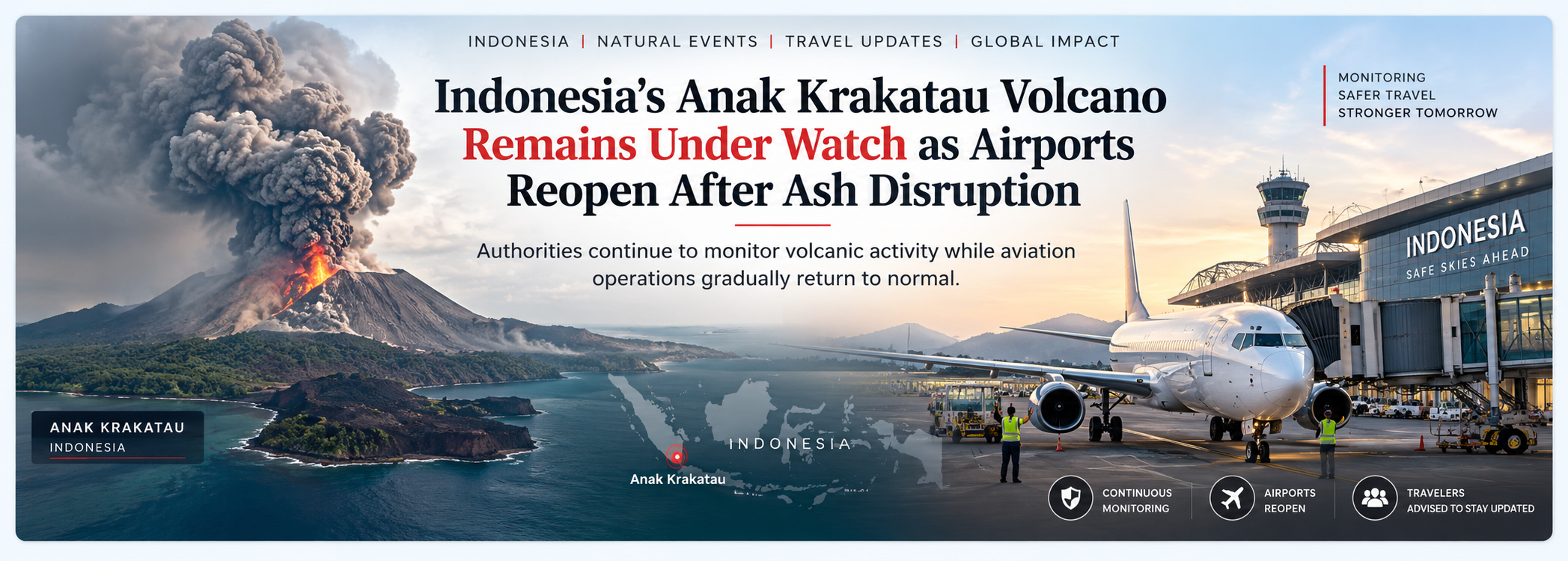 Indonesia Anak Krakatau Volcano Eruption 2026